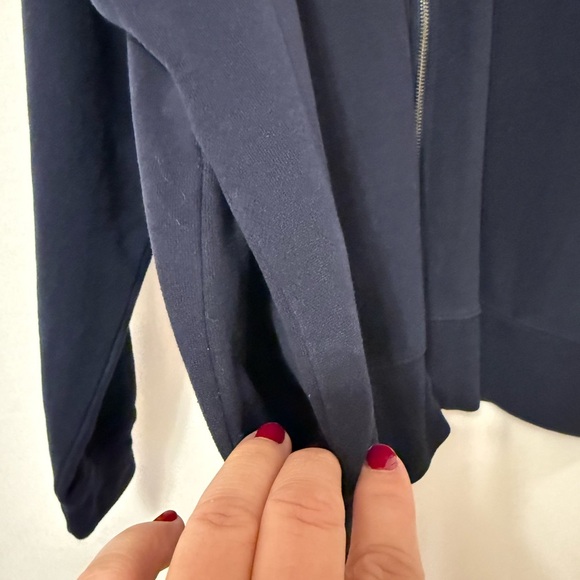 Vintage Enza Embroidered‎ Horse Equine Sweatshirt Size XL Full Zip Blue Pockets - Picture 8 of 8